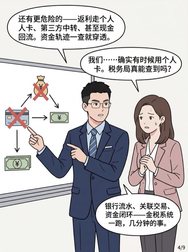 问：我把销售合同写高一点，然后通过返利把钱退回给客户，税务上安全吗? - 第4页