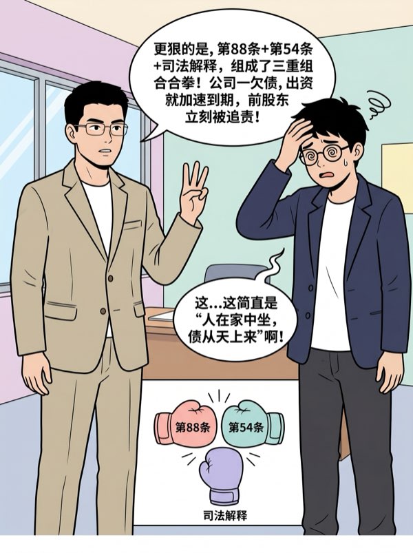 问： 新《公司法》第88条第1款，让没完成实缴就转让股权的前股东背上债 - 第6页